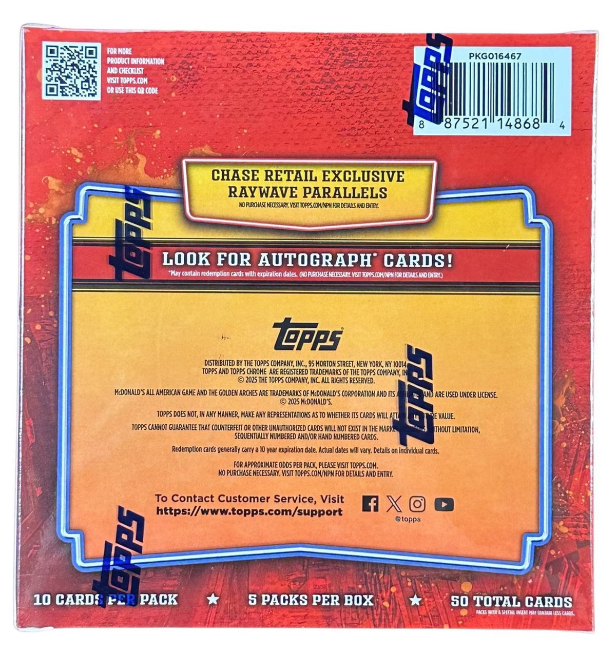 Topps Chrome McDonald's All American Games Basketball Trading Card Box - Rip and Ship Only