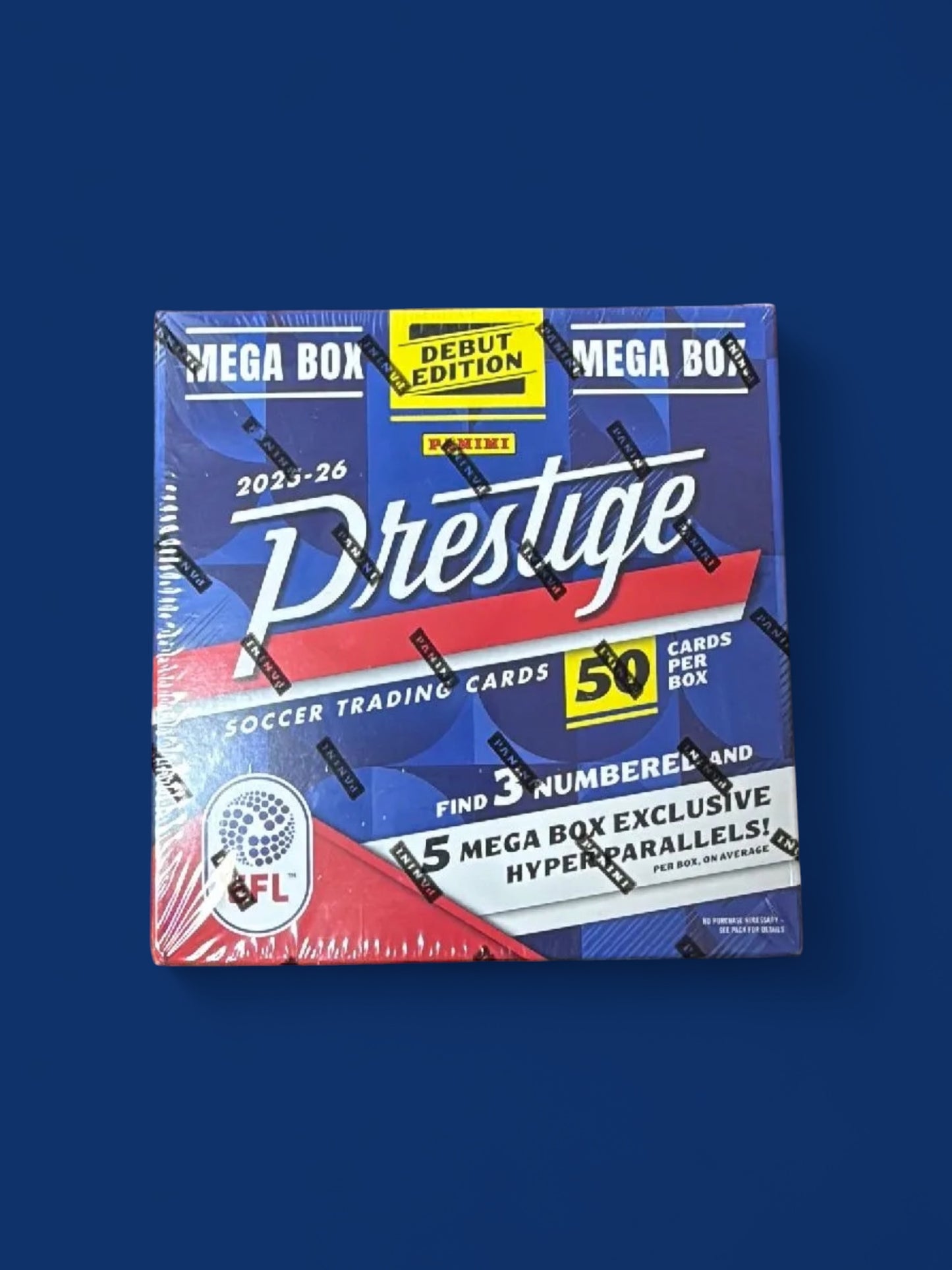 2025*26 Panini Prestige Soccer Trading Cards Debut Edition Mega Box - Rip and Ship Only!