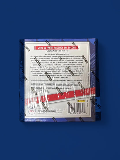 2025*26 Panini Prestige Soccer Trading Cards Debut Edition Mega Box - Rip and Ship Only!