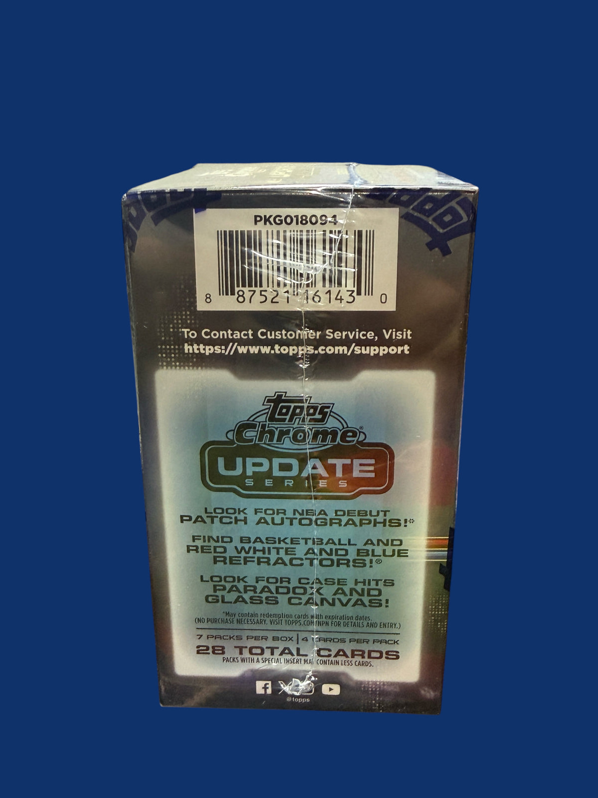 2025-26 Topps Chrome Update Series Basketball Trading Card Blaster Box - Rip and Ship only