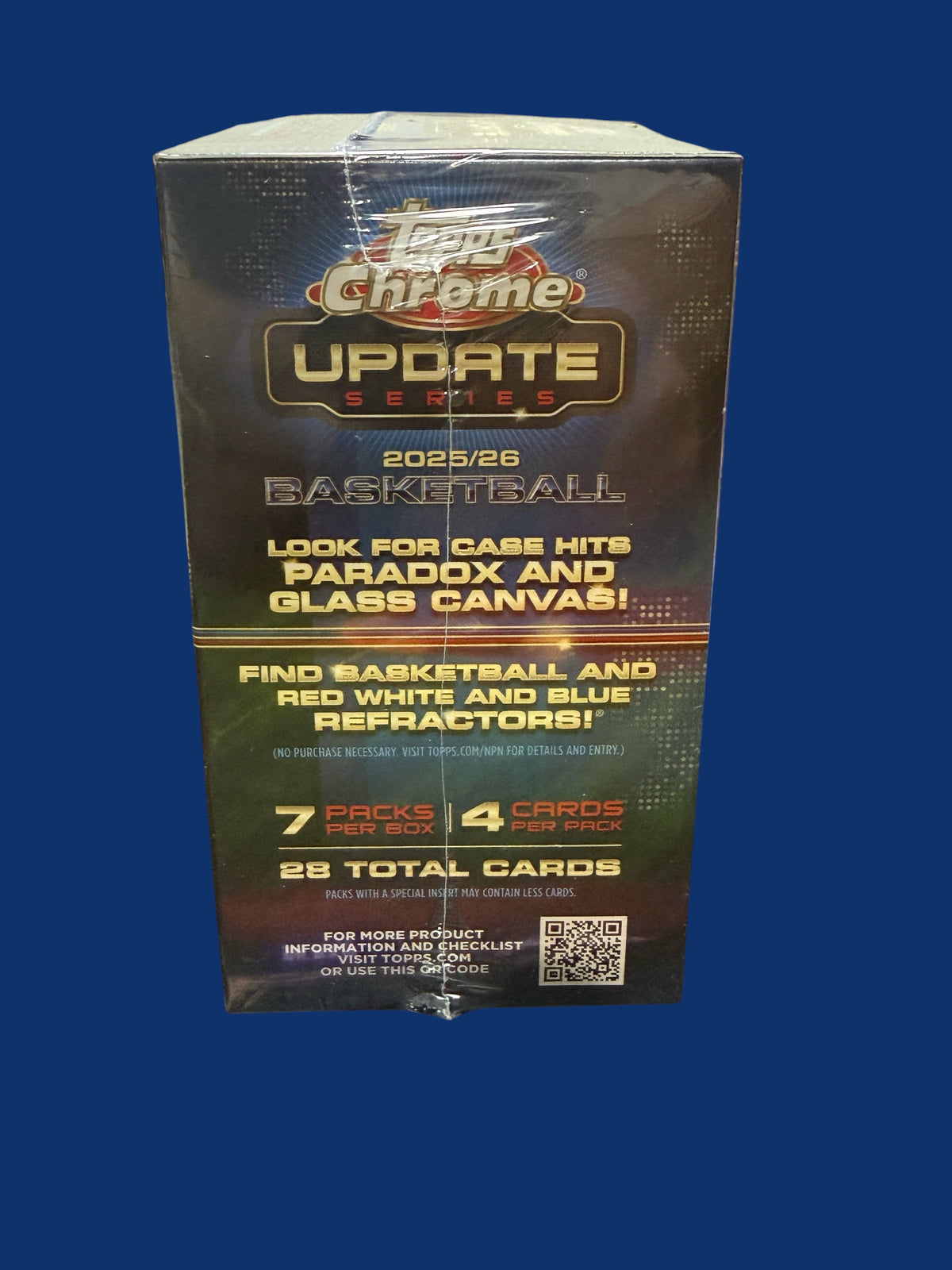 2025-26 Topps Chrome Update Series Basketball Trading Card Blaster Box - Rip and Ship only