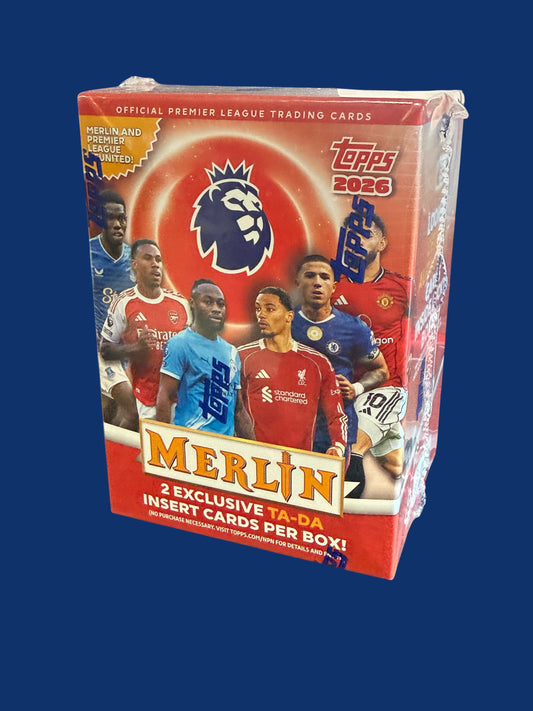 Topps Merlin Premier League Soccer Trading Card Blaster Box - Rip and Ship Only