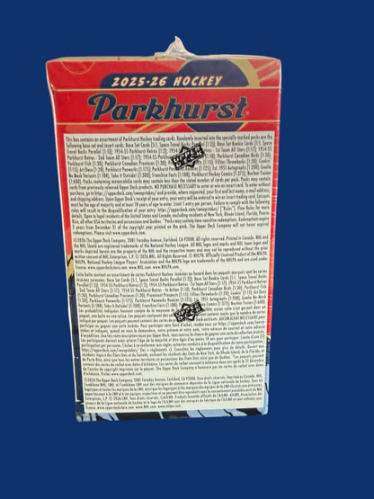 Upper Deck Parkhurst Hockey Trading Card Blaster Box - Rip and Ship Only