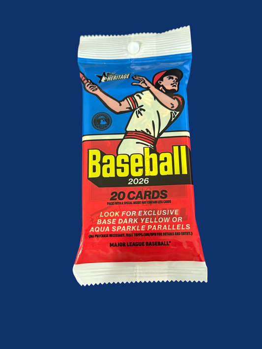 2026 Topps Heritage Baseball Trading Card Pack