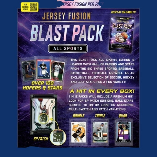 Jersey Fusion Blast Pack - All Sports - Rip and Ship only!
