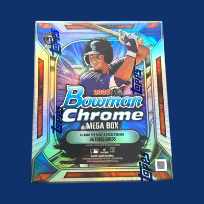 2026 Bowman Chrome Baseball Trading Card Mega Box - Rip and Ship Only